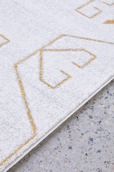 Cala Paradise Cream & Gold Modern Rug